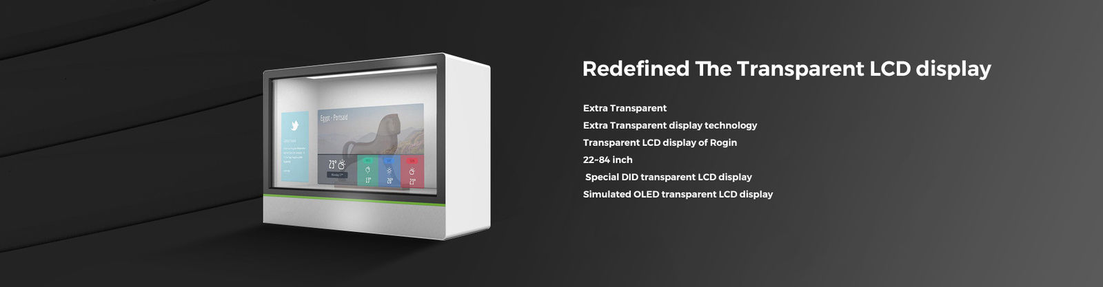 صفحه نمایش LCD شفاف