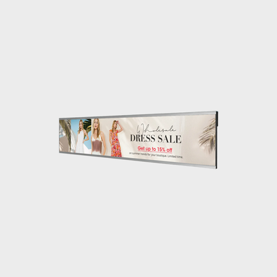 نمایشگر 47.6 اینچی از نوع نوار، تبلیغات LCD با فناوری طراحی باریک ADSDS