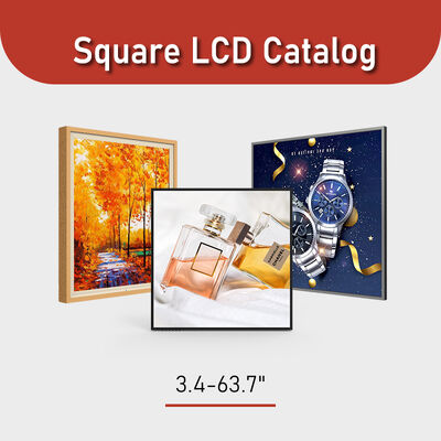 صفحه نمایش LCD مربعی با روشنایی بالا در اندازه پنل 3.4-63.7 اینچی و نوع روشنایی 500-1000