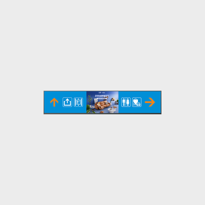 47.6 اینچی Android Bar-TFT دو طرفه پشتیبانی تبلیغات سفارشی سازی روشنایی