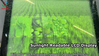 نمایشگر LCD 19 اینچی خوانا با نور خورشید 800 نیت