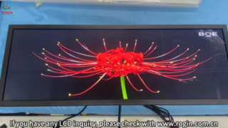 نمایشگر LCD نوع نوار 24.8 اینچی Rogin برای ویترین خرده فروشی